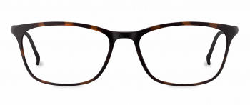 Miles optical frame in the colour Hazelnut Tortoise displayed in front angle view.