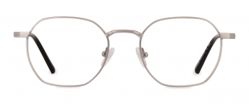 Minh optical frame in the colour Satin Silver displayed in front view.