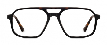 Murphy optical frame in the colour Midnight Tortoise displayed in front view.