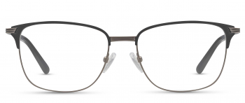 Neal optical frame in the colour Satin Black displayed in front view.