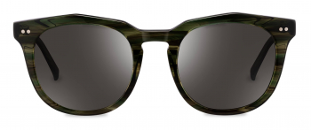Palmer sunglasses frame in the colour Sage displayed in front angle view