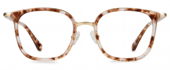 Peggy Small optical frame in the colour Mithril displayed in front view.