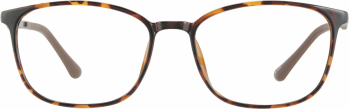 Rae optical frame in the colour Rosewood Tortoise displayed in front angle view.