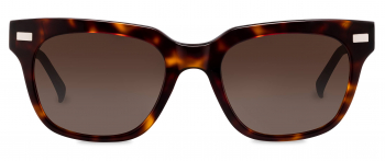 Ramon sunglasses frame in the colour Auburn Tortoise displayed in front angle view