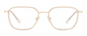 Reece optical frame in the colour Clear Crystal displayed in front view.