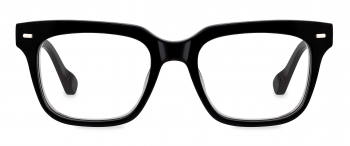 Robert optical frame in the colour Obsidian Black displayed in front view.