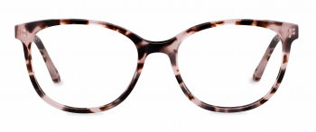 Sadie optical frame in the colour Opal Tortoise displayed in front angle view.