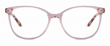 Sadie optical frame in the colour Apple Blush displayed in front angle view.
