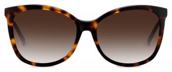 Zora sunglasses frame in the colour Ginger Tortoise displayed in front angle view.