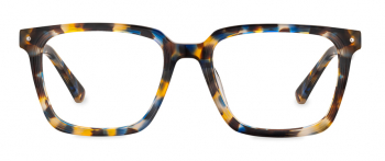 Zuri optical frame in the colour Speckled Bluebird displayed in front view.
