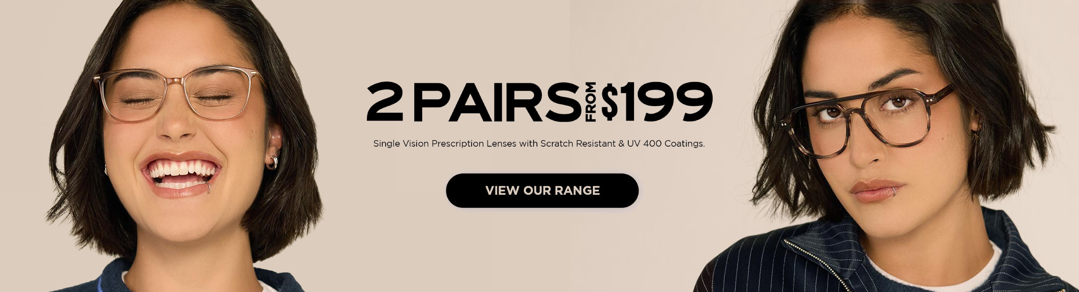 2 Pairs of Prescription Glasses from $199