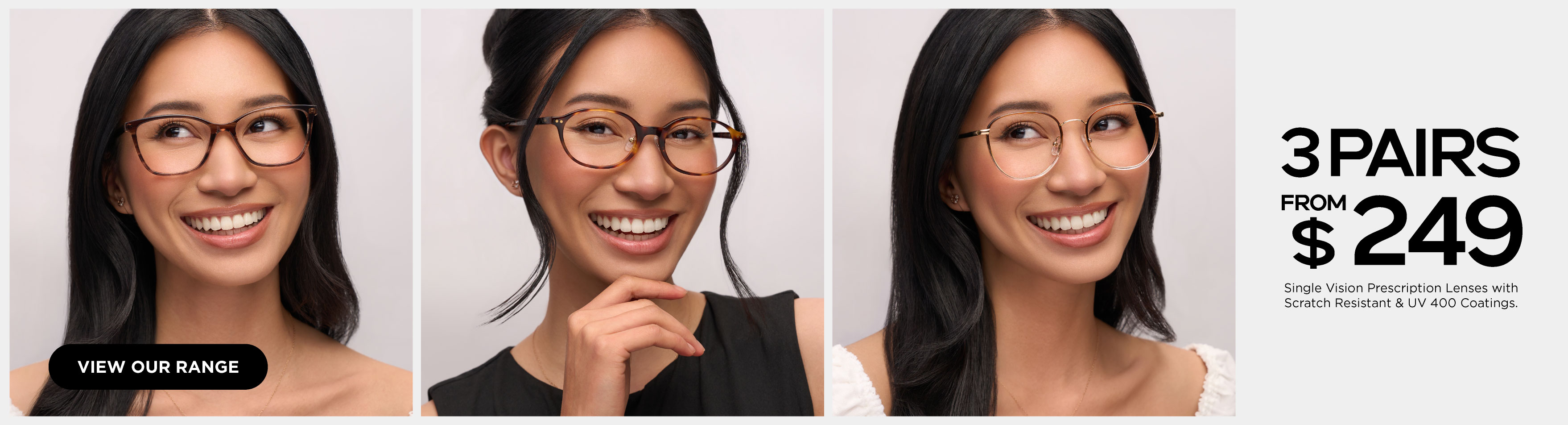 3PAIRS FROM $249