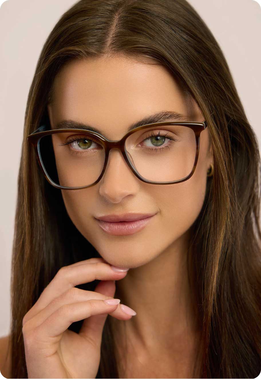 Tahlia optical square acetate glasses frame in Hepburn.