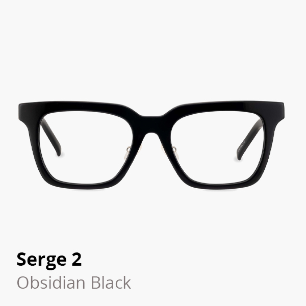 Serge 2 optical frame in Obsidian Black