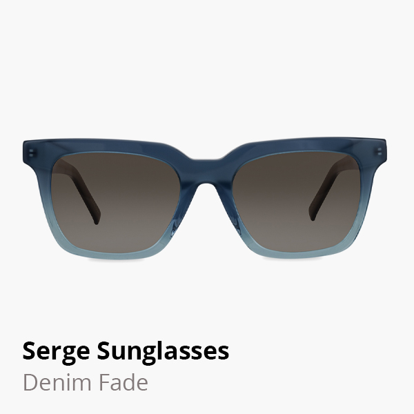 Serge sunglasses frame in Denim Fade.