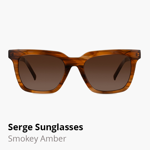 Serge sunglasses frame in Smokey Amber.
