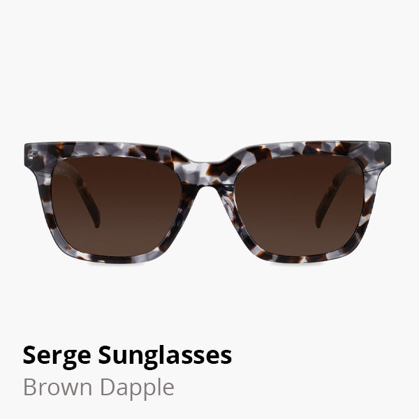 Serge sunglasses frame in Brown Dapple.