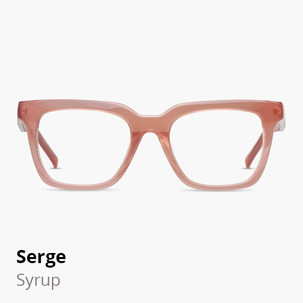 Serge optical frame in Syrup.