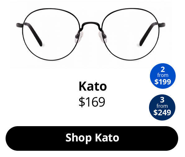 Kato optical frame in the colour Brushed Obsidian