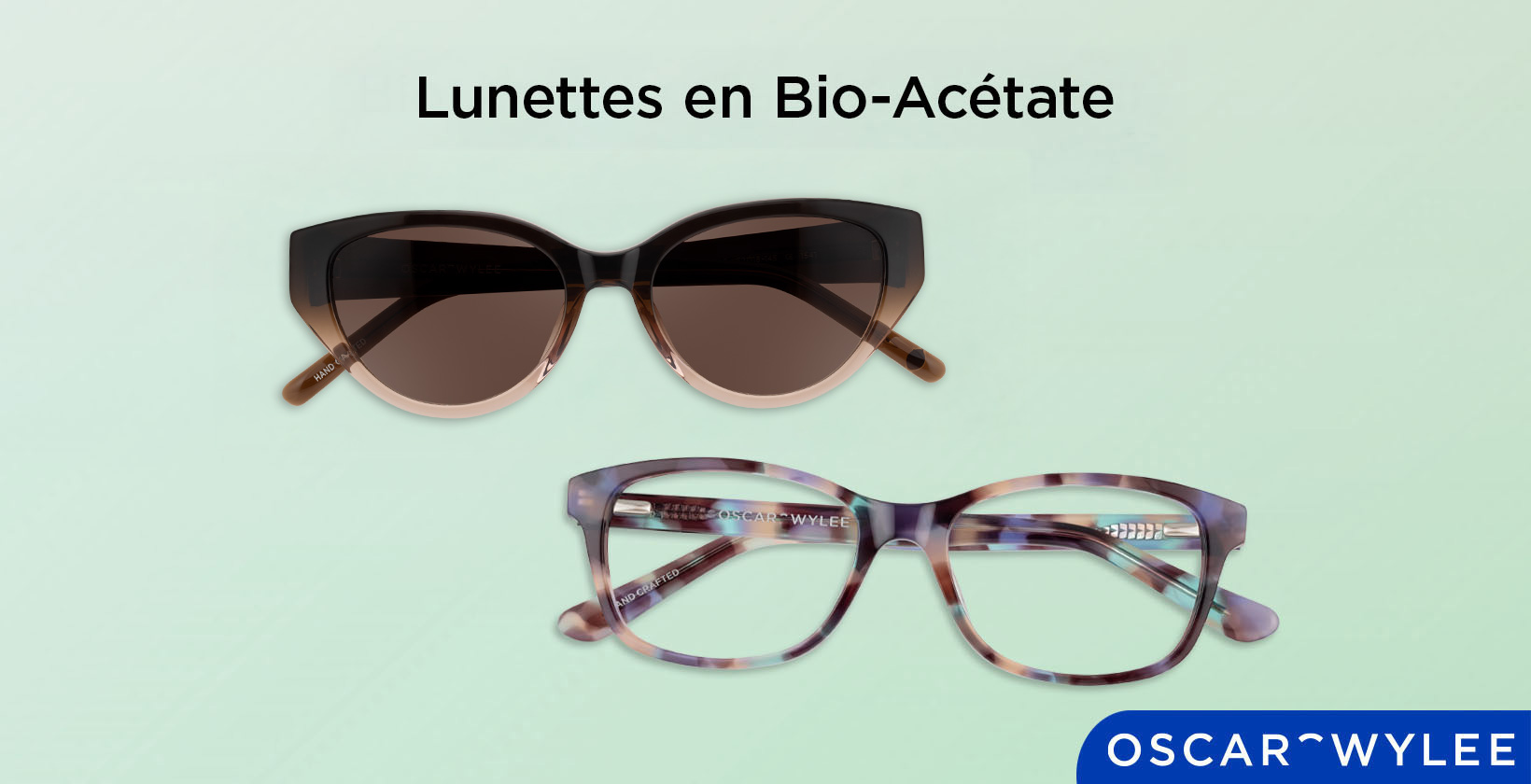 Les lunettes en bio-acétate.