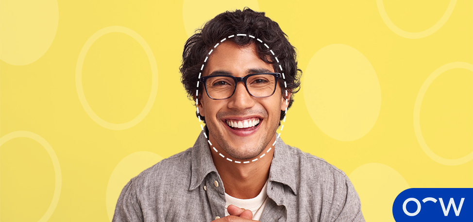Lunettes carrées pour un visage ovale