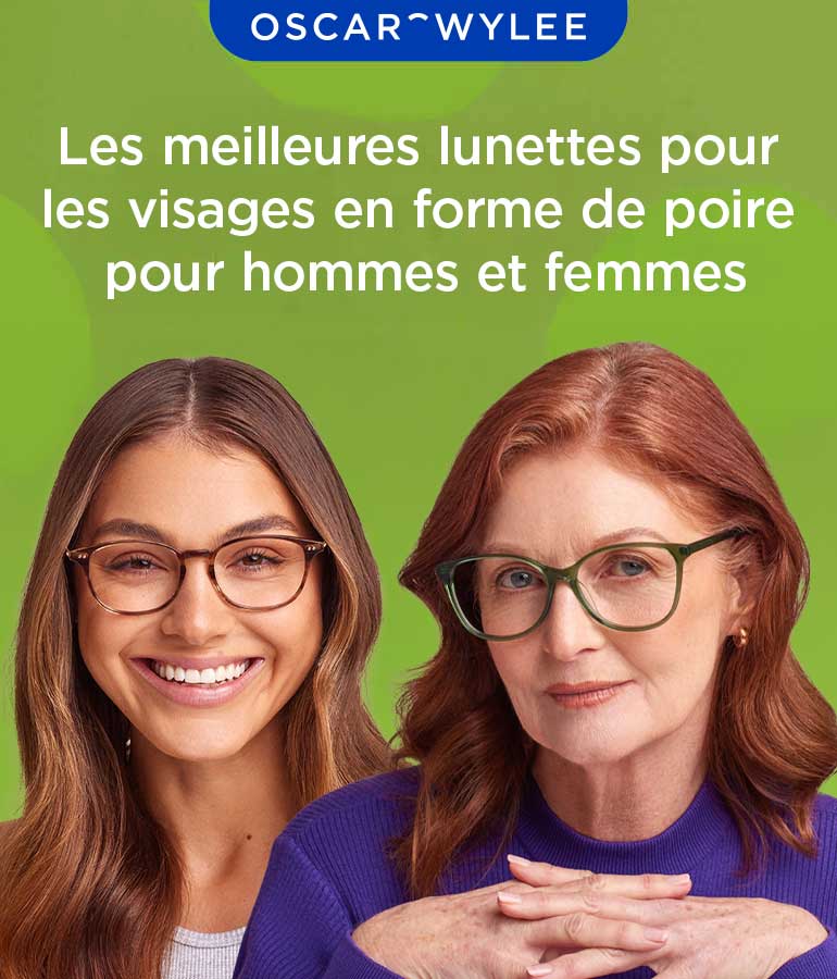 Les meilleures lunettes pour les visages en forme de poire
