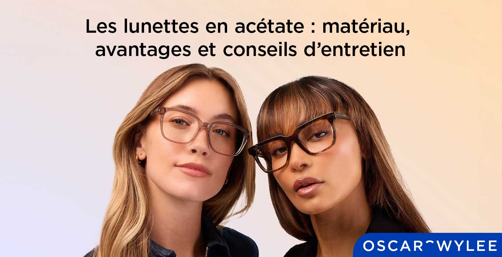 Les montures de lunettes en acétate