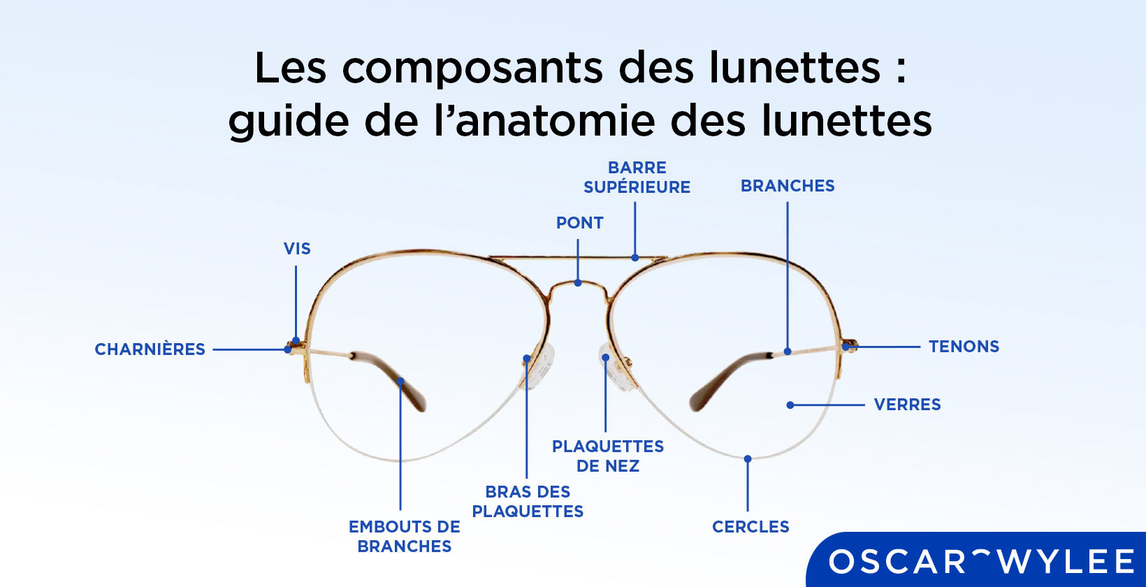  Les composants des lunettes