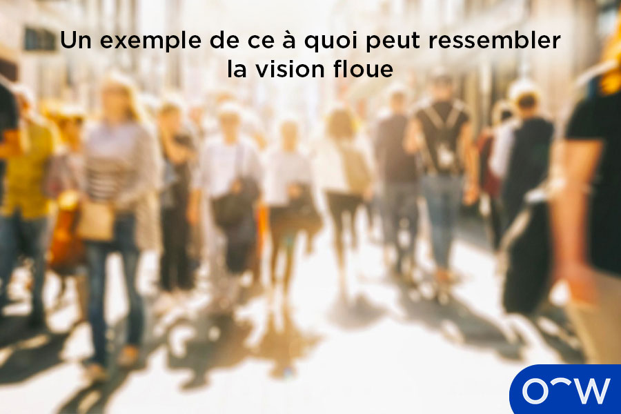 Un exemple de ce à quoi peut ressembler la vision floue