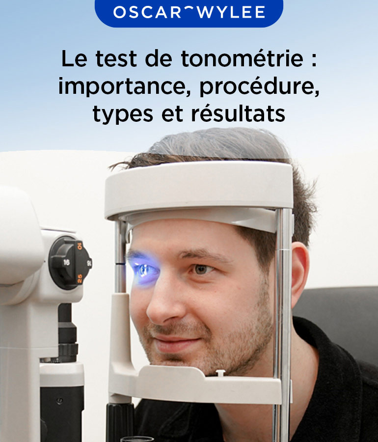 Le test de tonométrie.