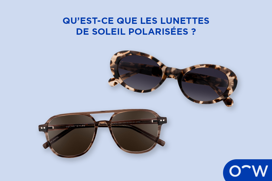Une paire de lunettes de soleil polarisées Oscar Wylee.