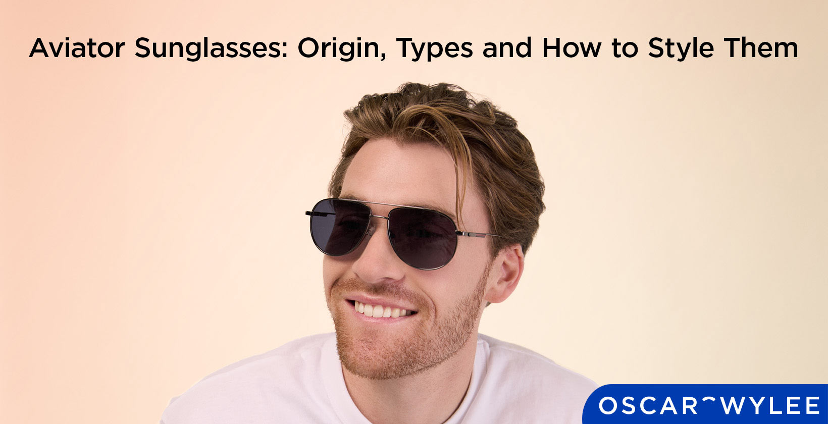Classic aviator sunglasses with mirrored lenses