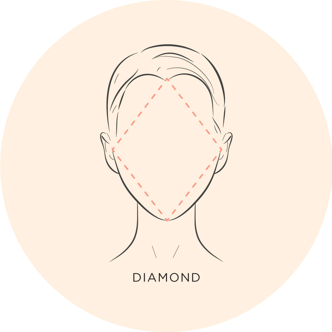 diamond face sketch