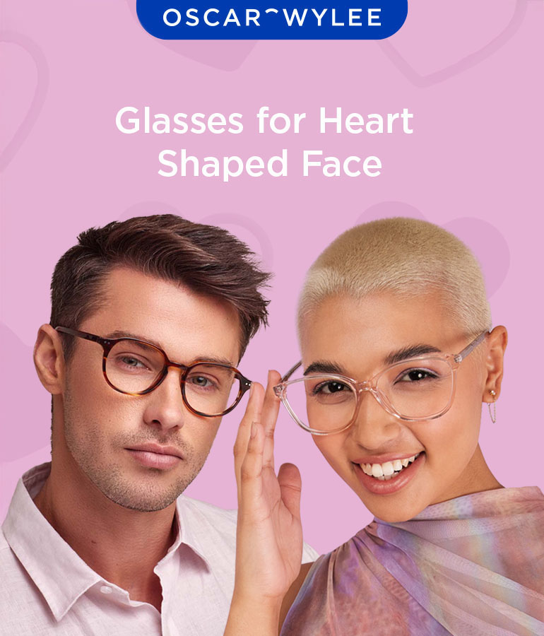 Glasses for Heart Shaped Face.