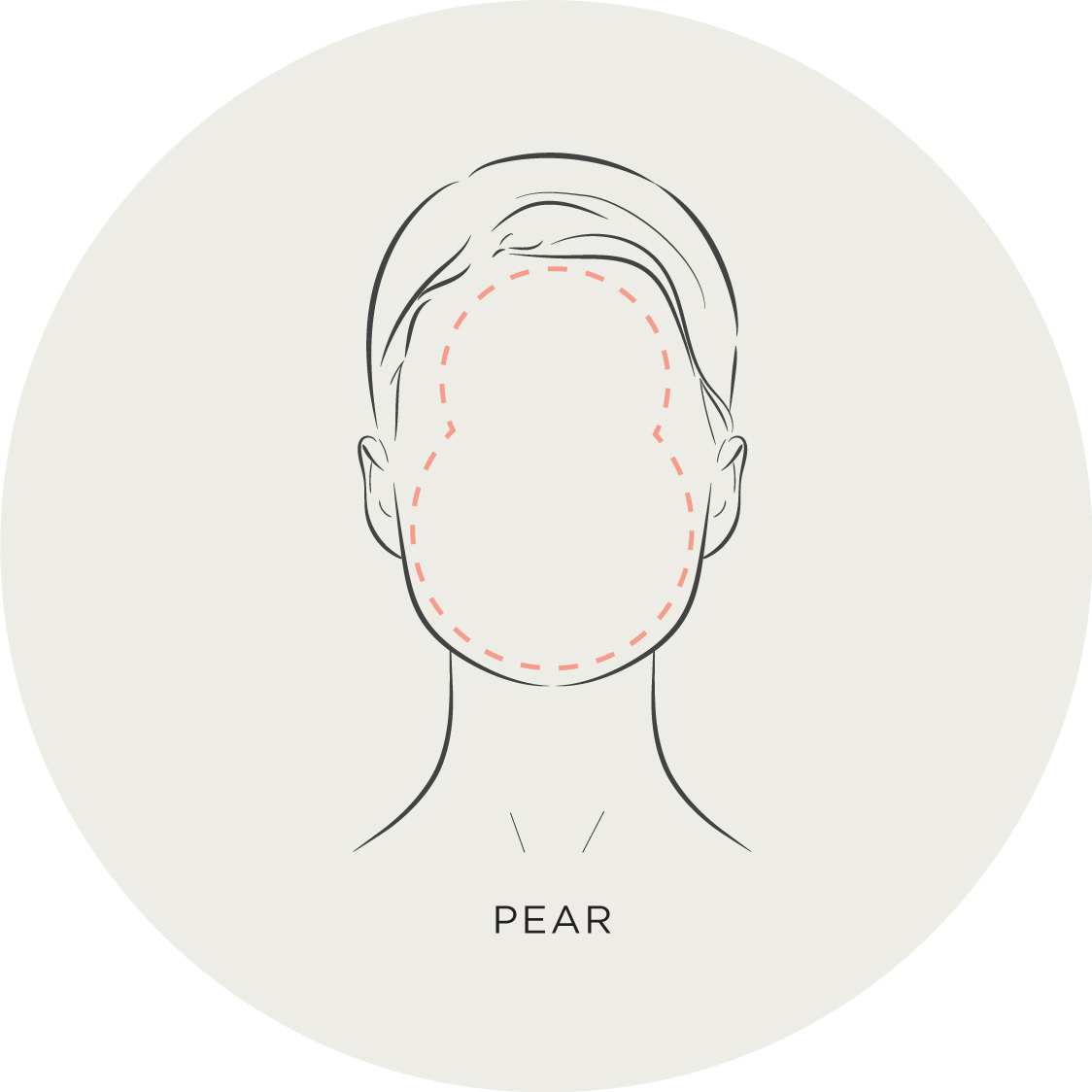 Pear face sketch