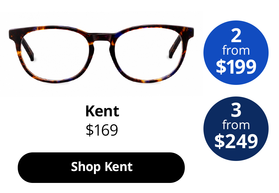 Kent optical glasses in Indigo Tortoise