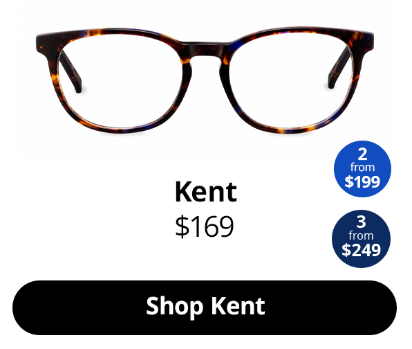 Kent optical glasses in Indigo Tortoise
