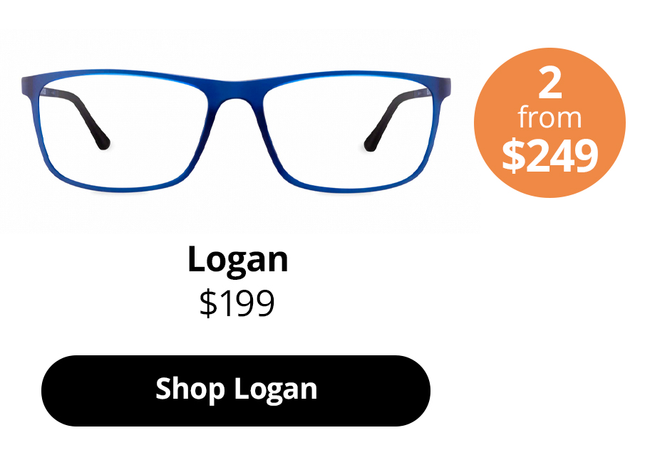 Logan optical glasses in Primary Blue