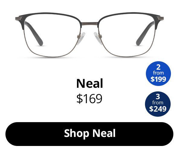 Neal optical glasses in Satin Black