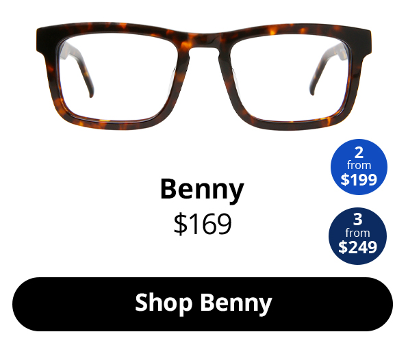 Benny optical glasses in Butterscotch Tortoise