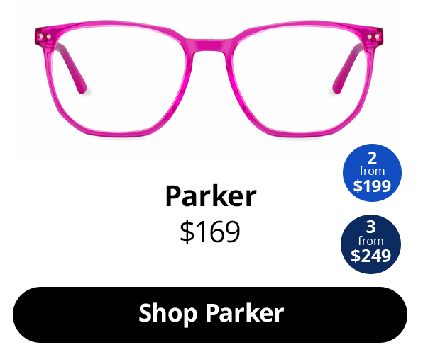 Parker optical glasses in Electric Pink