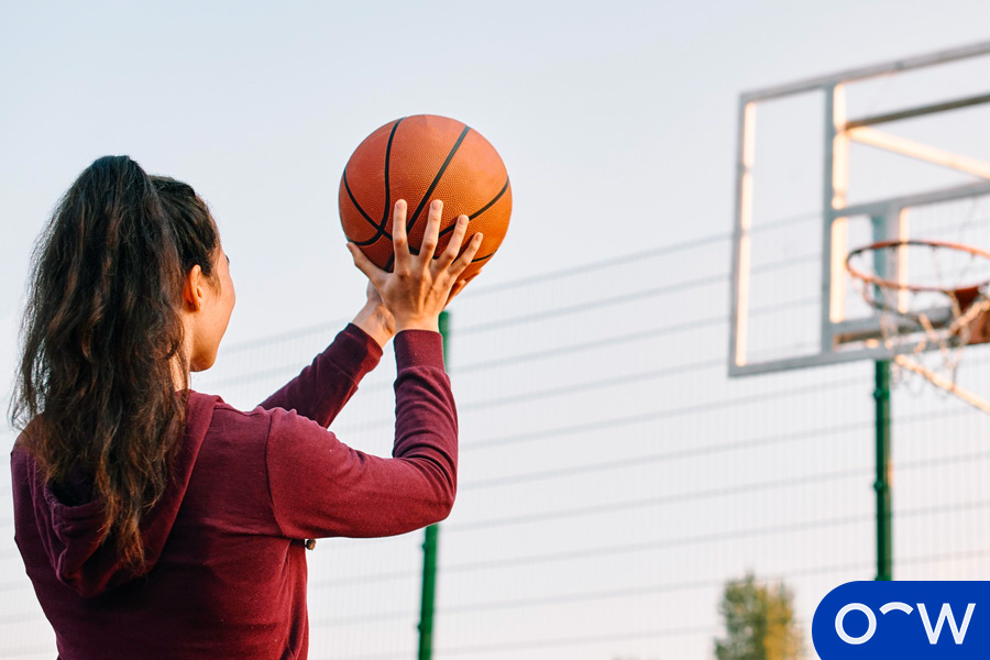 A person throwing a ball