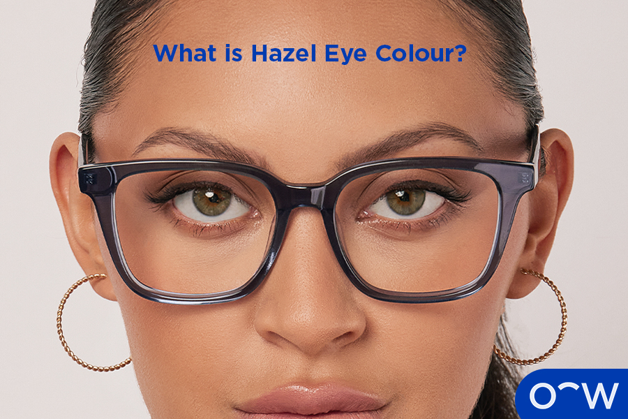 A close-up of a hazel coloured eye.