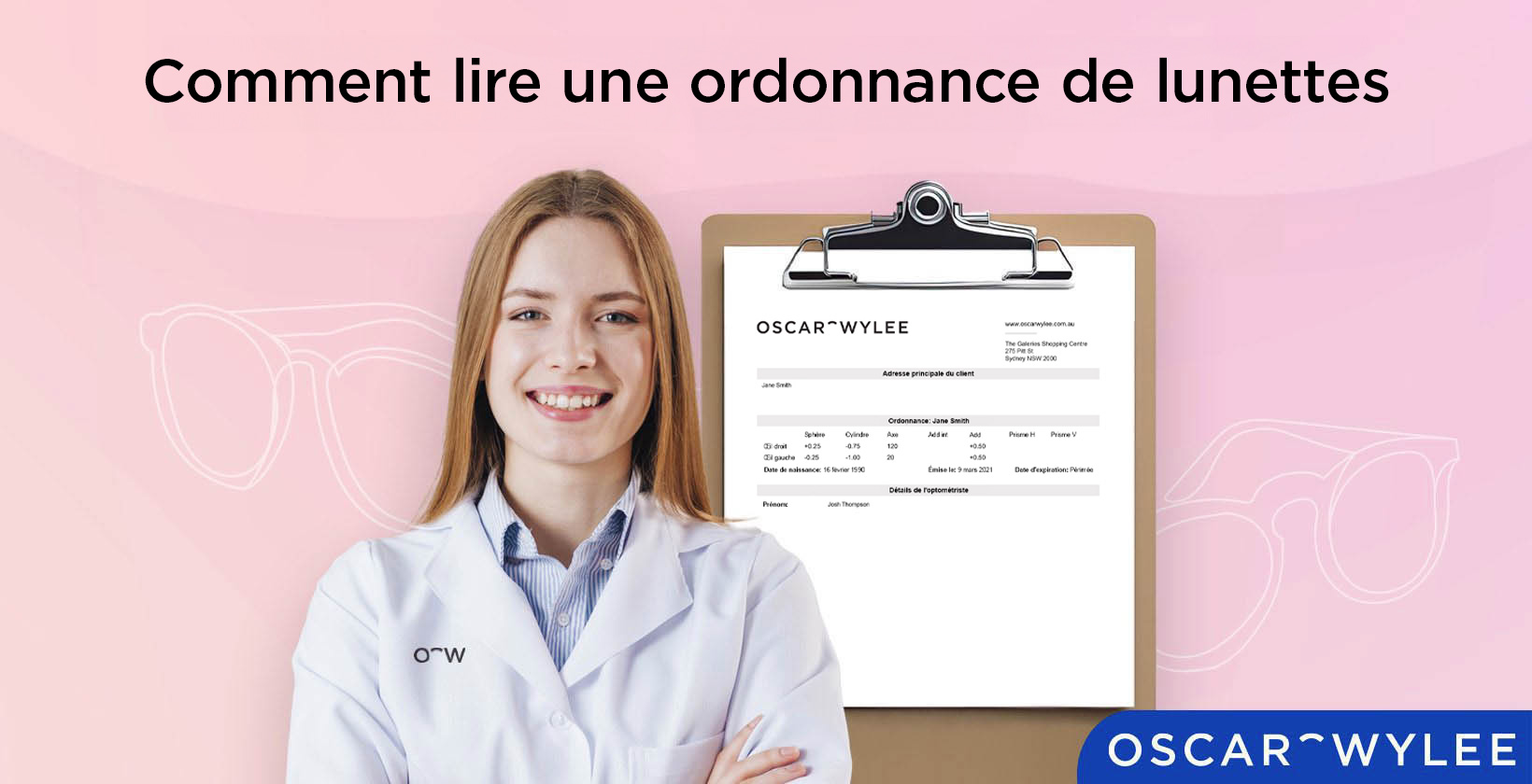 Lire une ordonnance de lunettes