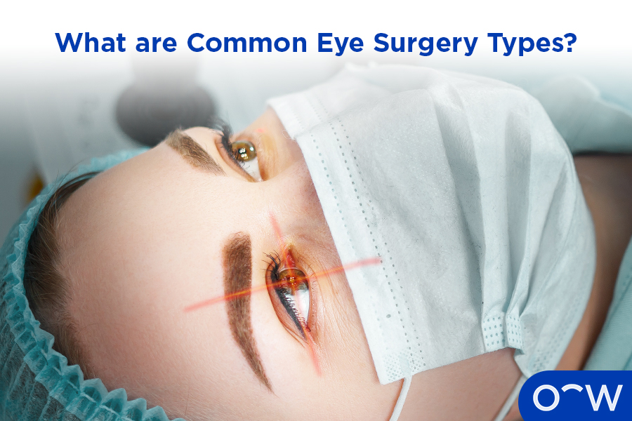 A person receiving laser eye surgery.