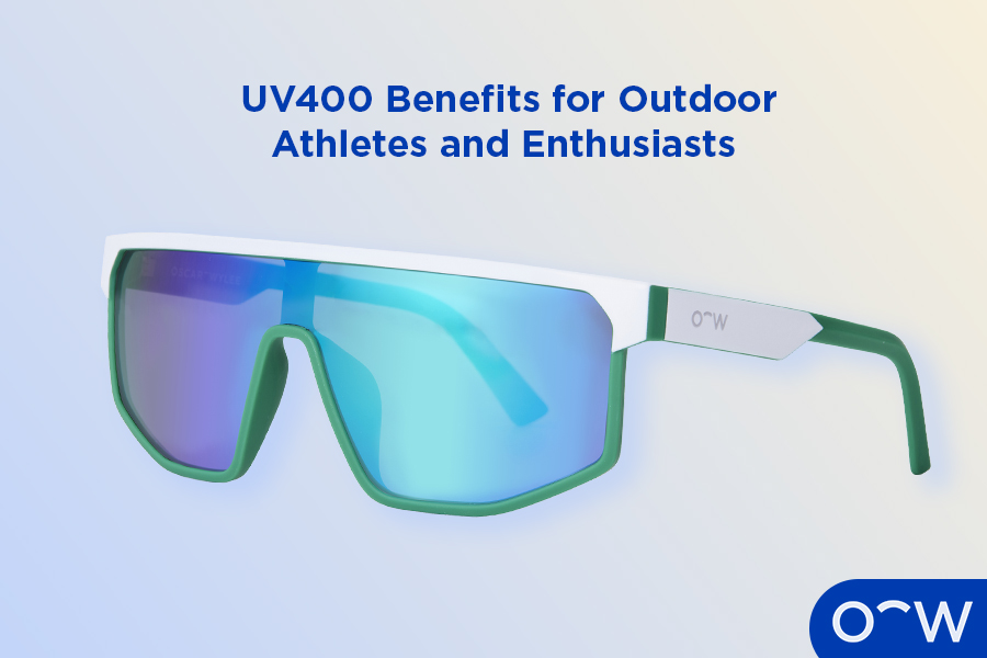 Oscar Wylee sports sunglasses with UV400 protection.