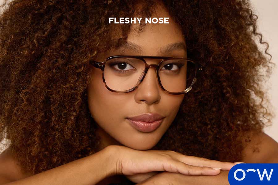 A photo of a person with a fleshy nose