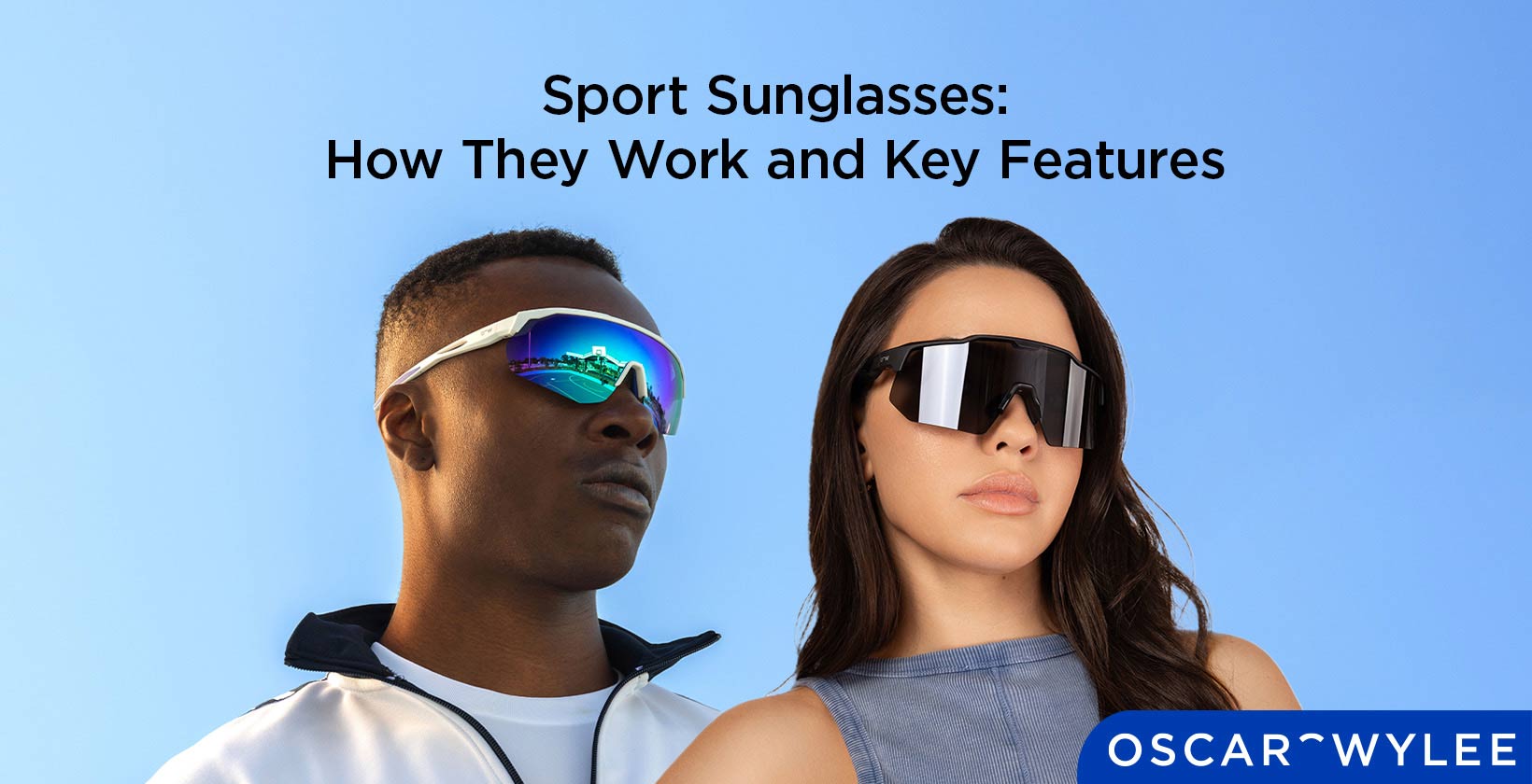 Sport sunglasses.