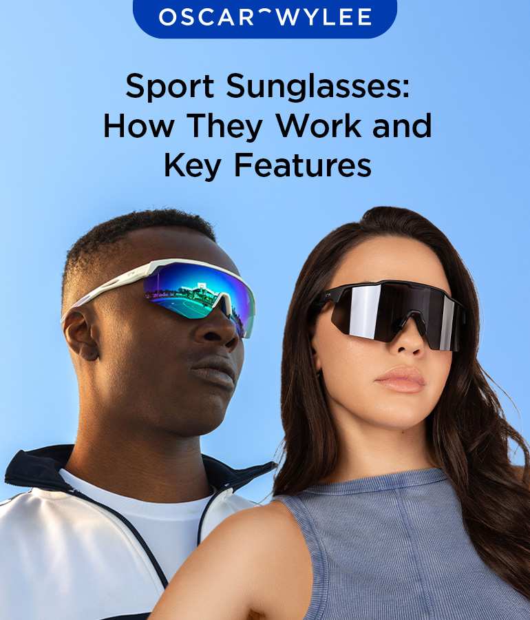 Sport sunglasses.