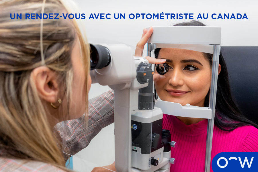 An optometrist appointment in Australia